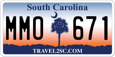 SC license plate MMO671