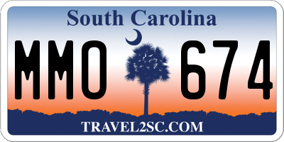 SC license plate MMO674