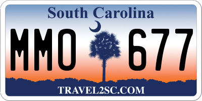 SC license plate MMO677