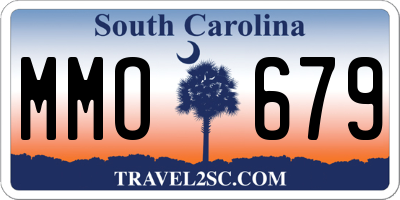 SC license plate MMO679