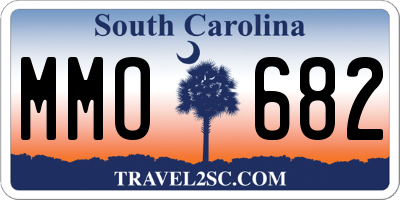 SC license plate MMO682