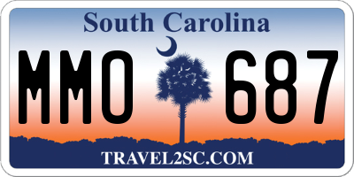 SC license plate MMO687
