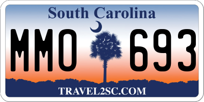SC license plate MMO693