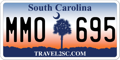 SC license plate MMO695