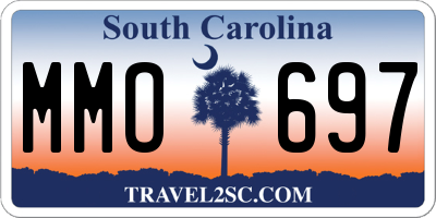 SC license plate MMO697