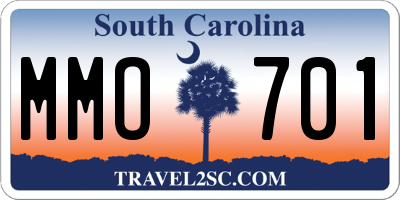 SC license plate MMO701
