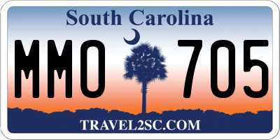 SC license plate MMO705