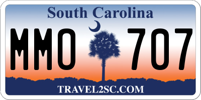 SC license plate MMO707