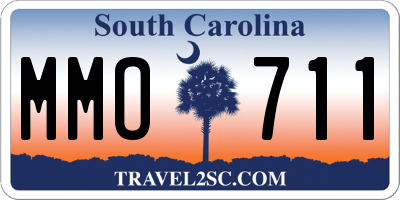 SC license plate MMO711