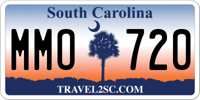 SC license plate MMO720