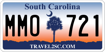 SC license plate MMO721