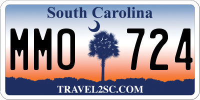 SC license plate MMO724