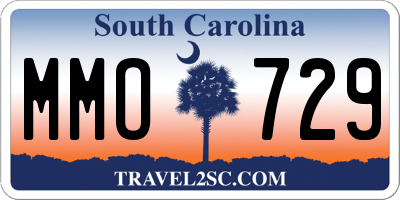 SC license plate MMO729