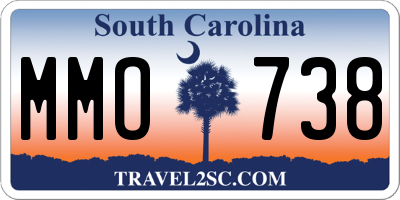 SC license plate MMO738