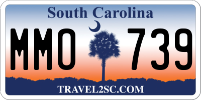 SC license plate MMO739