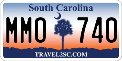 SC license plate MMO740