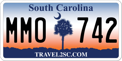 SC license plate MMO742