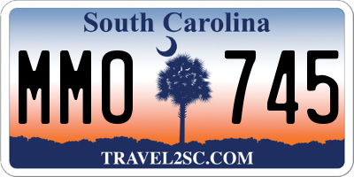 SC license plate MMO745