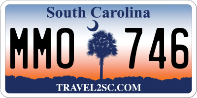 SC license plate MMO746