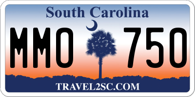 SC license plate MMO750