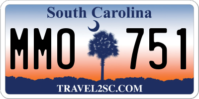 SC license plate MMO751