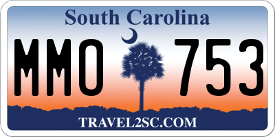 SC license plate MMO753