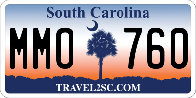 SC license plate MMO760