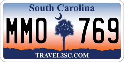 SC license plate MMO769