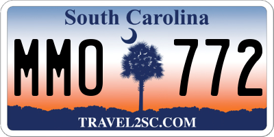 SC license plate MMO772