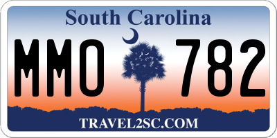 SC license plate MMO782