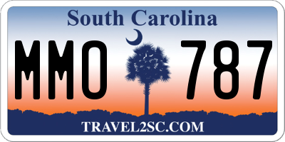 SC license plate MMO787