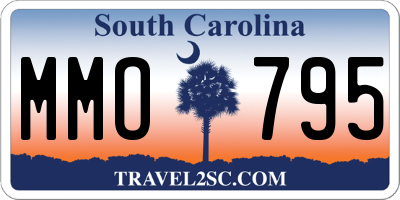 SC license plate MMO795
