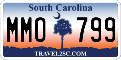 SC license plate MMO799