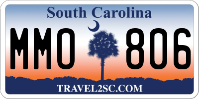 SC license plate MMO806