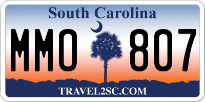 SC license plate MMO807