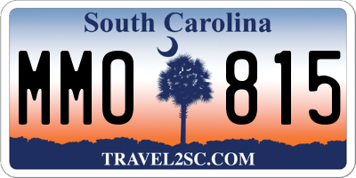 SC license plate MMO815
