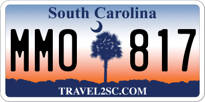 SC license plate MMO817