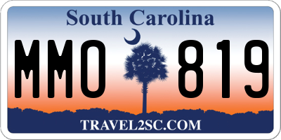 SC license plate MMO819