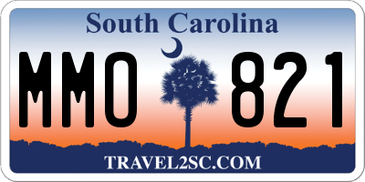 SC license plate MMO821