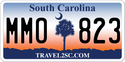SC license plate MMO823