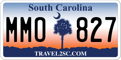 SC license plate MMO827