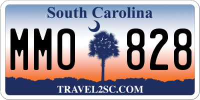 SC license plate MMO828