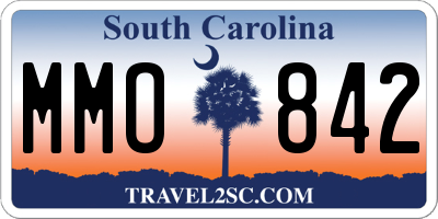 SC license plate MMO842