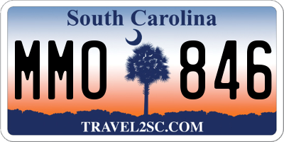 SC license plate MMO846