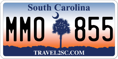 SC license plate MMO855