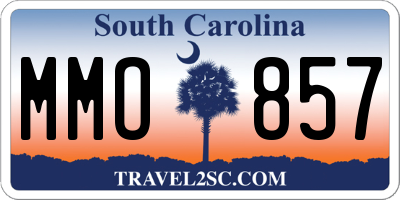 SC license plate MMO857