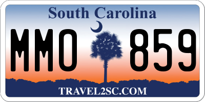 SC license plate MMO859