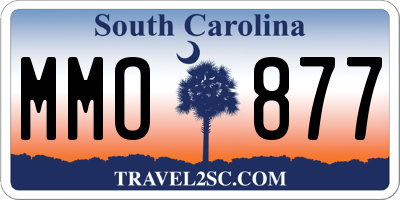SC license plate MMO877