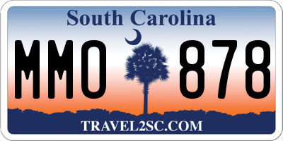 SC license plate MMO878