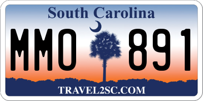 SC license plate MMO891